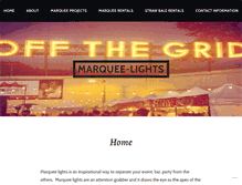 Tablet Screenshot of marquee-lights.com